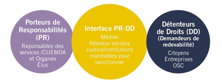 Figure 9 : Relations entre acteurs de la reddition des comptes
